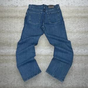 Vintage Y2K Wrangler Jeans 33x30 Regular Straight Leg Fit Dark Wash Denim